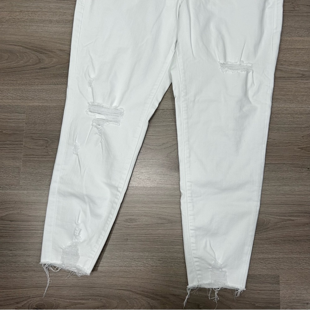 LuLaRoe White distressed skinnny Jeans N6 - Picture 2 of 7
